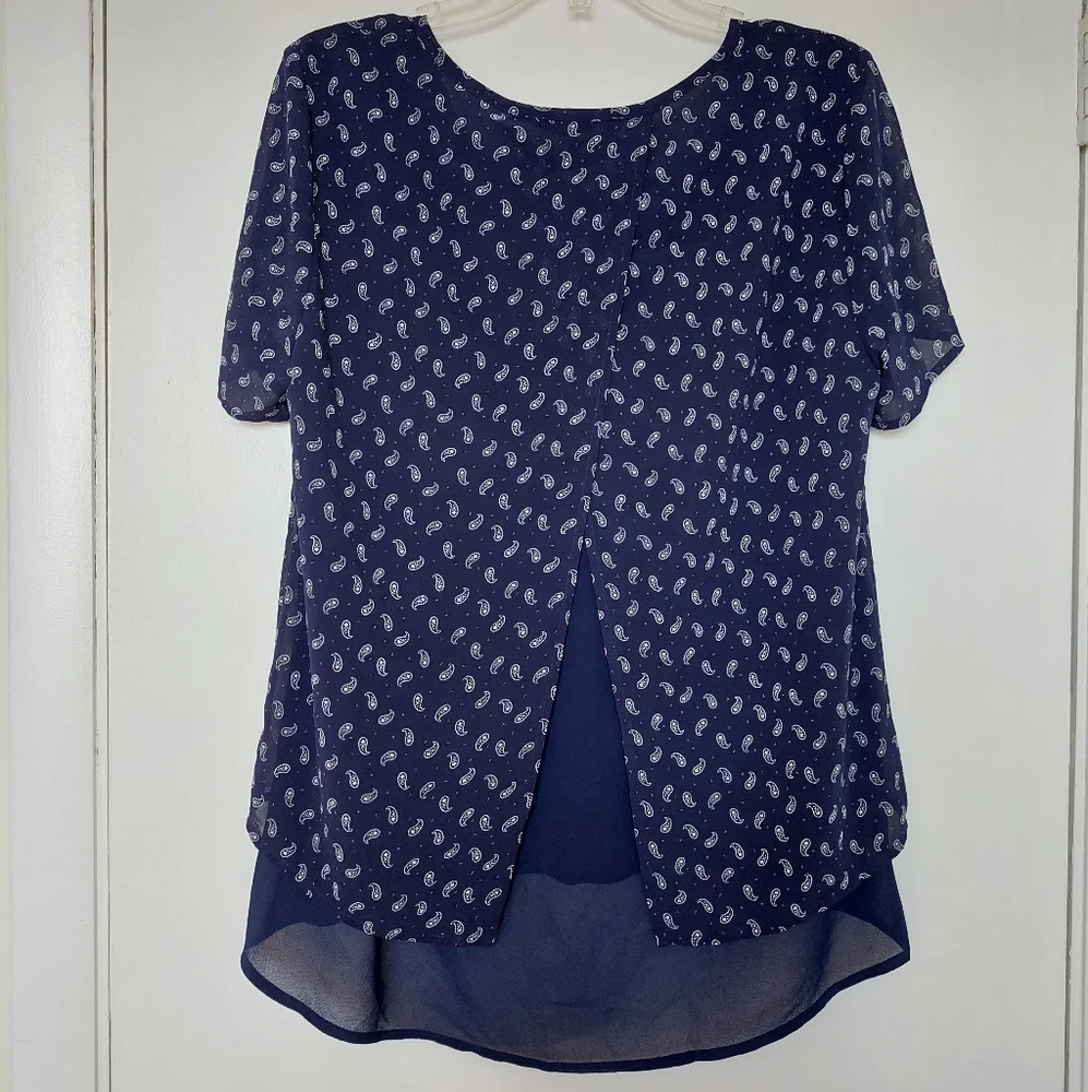Michael Kors NWT short sleeve blouse size P/L - Picture 9 of 14